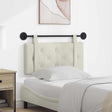 Vidaxl hangend hoofdbord crème fluweel