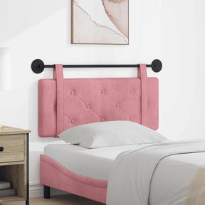 Vidaxl hangend hoofdbord roze fluweel