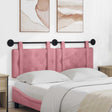Vidaxl hangend hoofdbord roze fluweel
