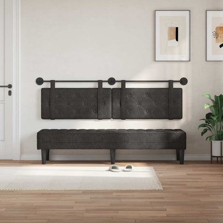 Vidaxl hangend hoofdbord antiek pu