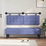 Vidaxl hangend hoofdbord jeans blauw stof