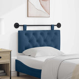Vidaxl hangend hoofdbord blauw stof