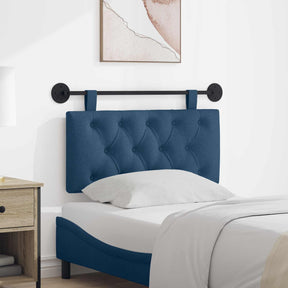 Vidaxl hangend hoofdbord blauw stof