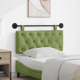 Vidaxl hangend hoofdbord lichtgroen fluweel