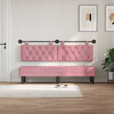 Vidaxl hangend hoofdbord roze fluweel