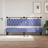 Vidaxl hangend hoofdbord jeans blauw stof