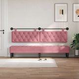 Vidaxl hangend hoofdbord roze fluweel
