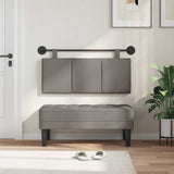 Vidaxl hangend hoofdbord taupe fluweel