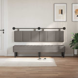 Vidaxl hangend hoofdbord taupe fluweel