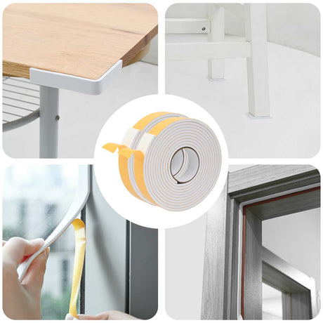 Vidaxl zelfklevende schuimtape 2 st wit 40mm x 5m cr schuim