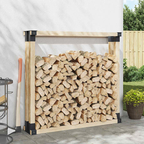 Vidaxl houtstapel steun 12 st antraciet 34 x 10 x 15 cm staal