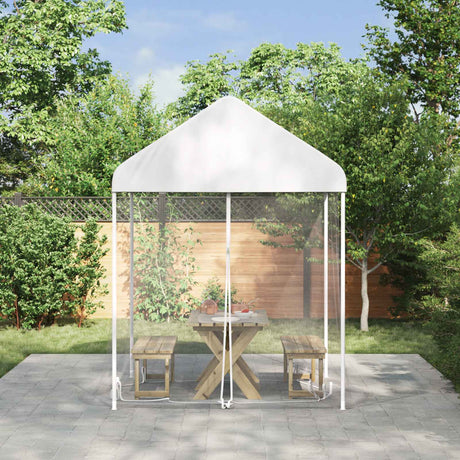 Vidaxl muggennet voor het prieel 220 mesh wit 2 x 2 x 2 m polyester