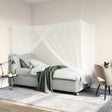 Vidaxl klamboe voor bed 3 st 156 mesh wit 220 x 120 x 150 cm polyester