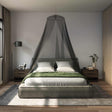 Vidaxl klamboe voor bed 156 mesh zwart ⌀56 x 220 cm polyester