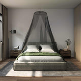 Vidaxl klamboe voor bed 156 mesh zwart ⌀56 x 220 cm polyester