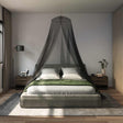 Vidaxl klamboe voor bed 156 mesh zwart ⌀56 x 220 cm polyester