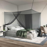 Vidaxl klamboe voor bed 3 st 156 mesh zwart 220 x 150 x 180 cm