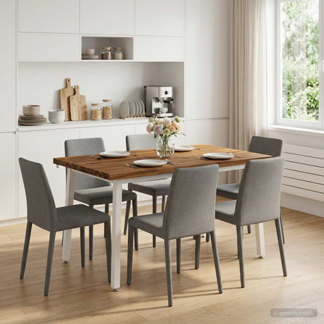 Vidaxl 120 x 80 x 75 cm massief acaciahout natuurlijk en wit