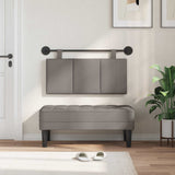 Vidaxl hangend hoofdbord taupe fluweel