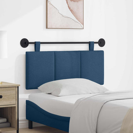 Vidaxl hangend hoofdbord blauw stof