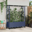 Vidaxl verhoogd bed met trellis en dak grijs 162,5 x 40 x 142 cm pp