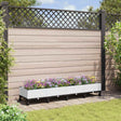 Vidaxl tuinschaal met wielen wit 160 x 40 x 33 cm pp