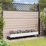 Vidaxl tuinschaal met wielen wit 160 x 40 x 33 cm pp