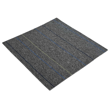 Vidaxl vloertegel midden grijs met strepen 50 x 50 cm 20 st