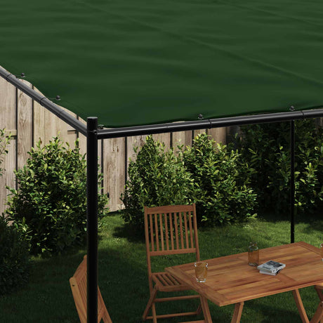 Vidaxl paviljoen 4 x 3,98 x 2,67 m groen polyester en staal