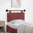 Vidaxl hangend hoofdbord met led-verlichting wijnrood antiek pu