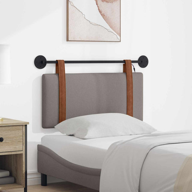 Vidaxl hangend hoofdbord taupe antiek pu