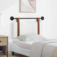 Vidaxl hangend hoofdbord met led-verlichting wit antiek pu