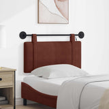 Vidaxl hangend hoofdbord glanzend bruin antiek pu