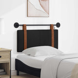 Vidaxl hangend hoofdbord met led-verlichting zwart antiek pu