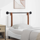 Vidaxl hangend hoofdbord met led-verlichting wit antiek pu