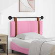 Vidaxl hangend hoofdbord met led-verlichting roze antiek pu