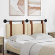 Vidaxl hangend hoofdbord met led-verlichting crèmekleurig antiek pu