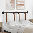 Vidaxl hangend hoofdbord met led-verlichting wit antiek pu