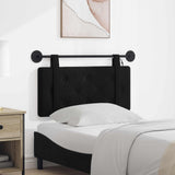 Vidaxl hangend hoofdbord met led-verlichting zwart fluweel