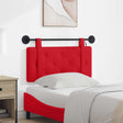 Vidaxl hangend hoofdbord met led-verlichting rood kunstleer