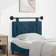 Vidaxl hangend hoofdbord met led-verlichting blauw fluweel
