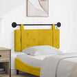 Vidaxl hangend hoofdbord met led-verlichting geel fluweel