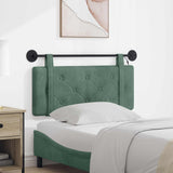 Vidaxl hangend hoofdbord met led-verlichting zeegroen fluweel