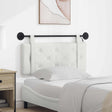 Vidaxl hangend hoofdbord met led-verlichting wit kunstleer
