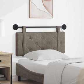 Vidaxl hangend hoofdbord grijs antiek pu