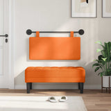 Vidaxl hangend hoofdbord oranje katoen stof