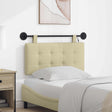 Vidaxl hangend hoofdbord met led-verlichting crèmekleurig kunstleer
