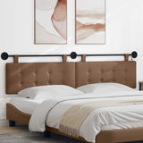 Vidaxl hangend hoofdbord met led-verlichting cappuccino kunstleer
