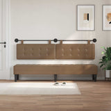 Vidaxl hangend hoofdbord met led-verlichting cappuccino kunstleer