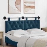 Vidaxl hangend hoofdbord blauw fluweel